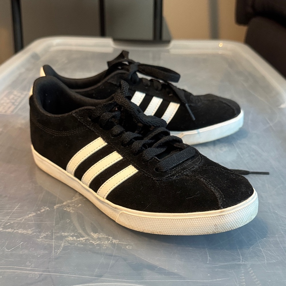 Adidas ladies Black and White Sneakers